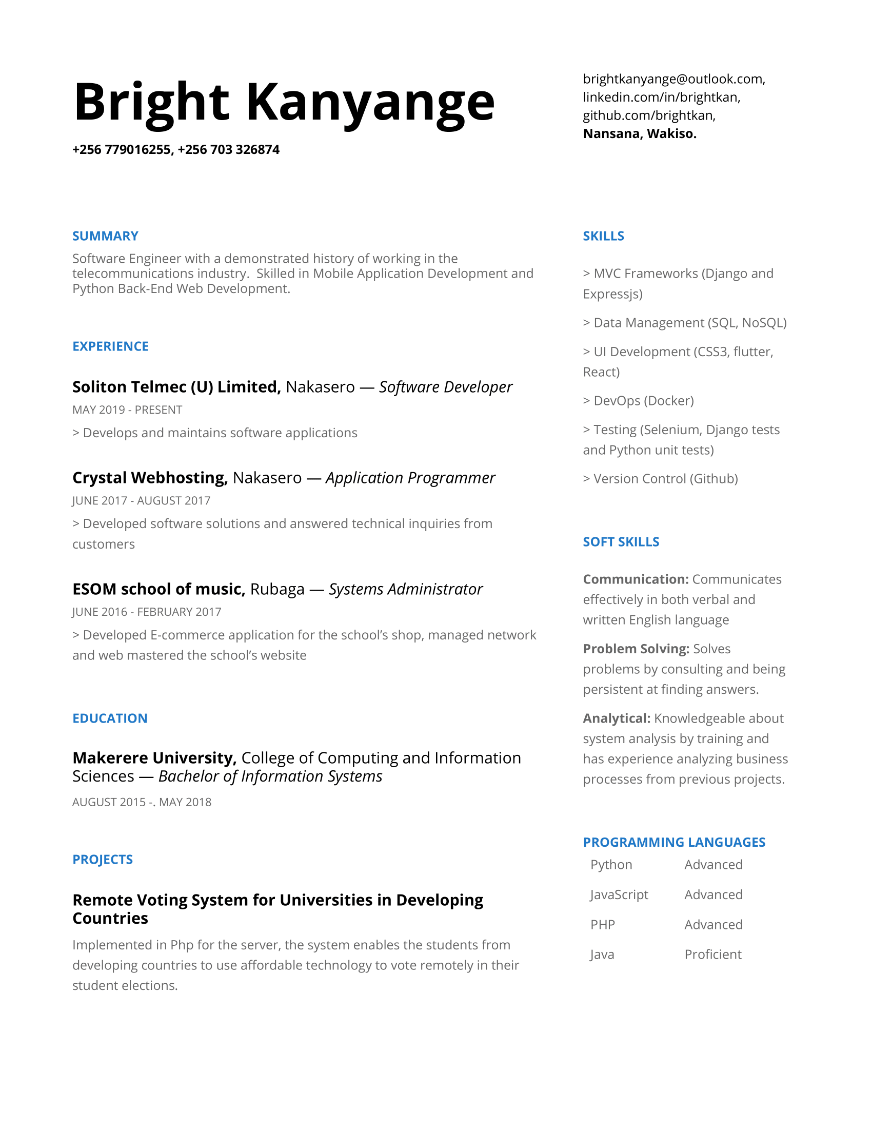 Motasim Foad CV preview